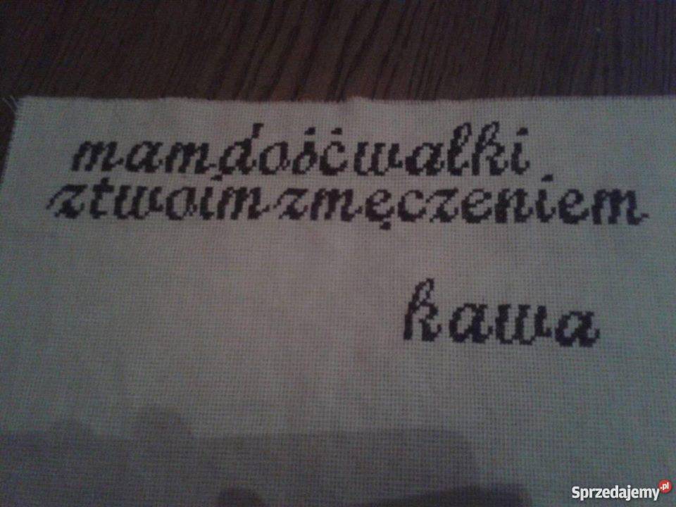 Haft krzyzykowy napisy łódzkie