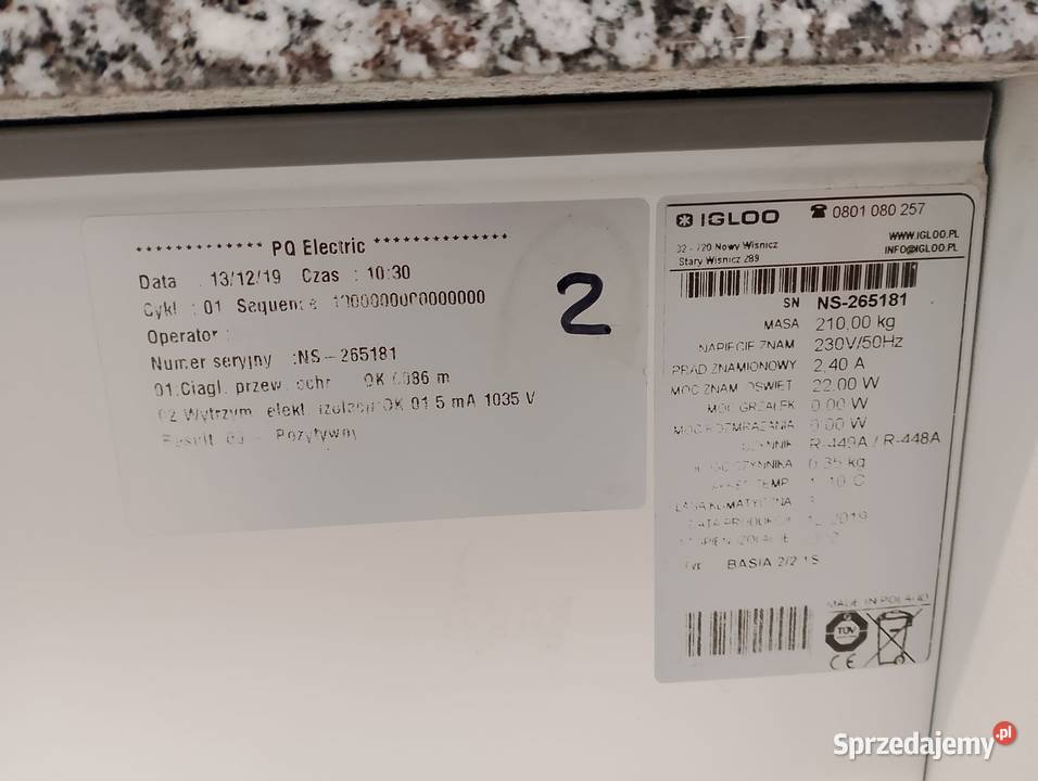 Lada chłodnicza Igloo Basia 22 1S Wrocław sprzedam