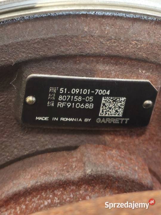 Turbosprężarka MAN TGX TGS D2066 EURO 6 garrett Warszawa sprzedam
