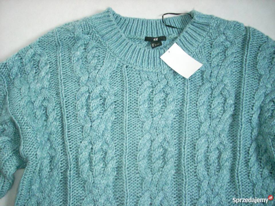 HM luźny sweter NOWY grubszy CUDO L XL Wkładane przez głowę  Nowy Sącz