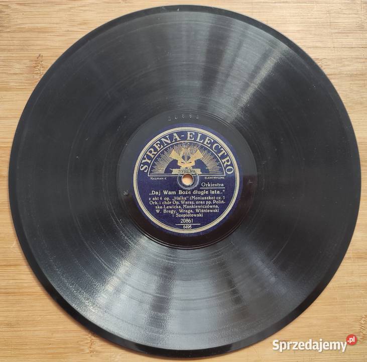 Płyta szelakowa Syrena Electro Tola Warszawa