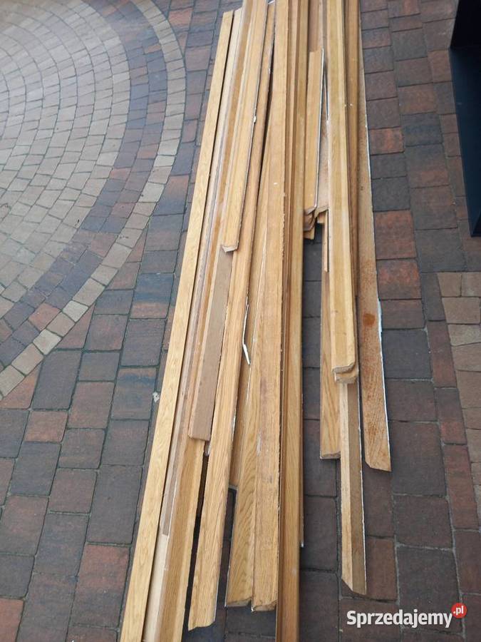 Listwy podłogowe dębowe okolo 90 MB Śrem