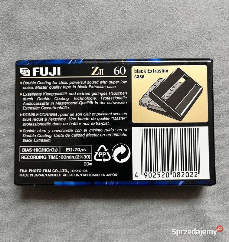 Kaseta magnetofonowa Fuji Z II DS 60 E Chrome Pozostałe dolnośląskie Boguszów-Gorce sprzedam