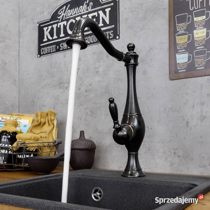 Bateria kuchenna stojąca czarna BRISTOL świętokrzyskie Chmielnik