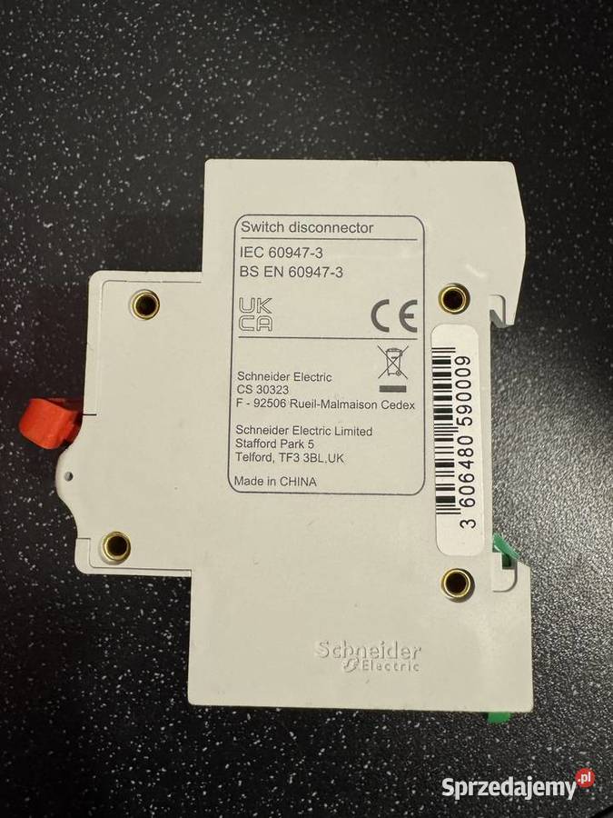 Schneider EZ9S16363 rozłącznik izolacyjny Easy9 Zabezpieczenia i rozdzielnice Dąbie