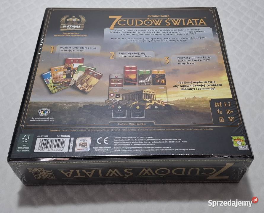 Gra planszowa 7 cudów świata Antoine Bauza Repos Czeladź sprzedam