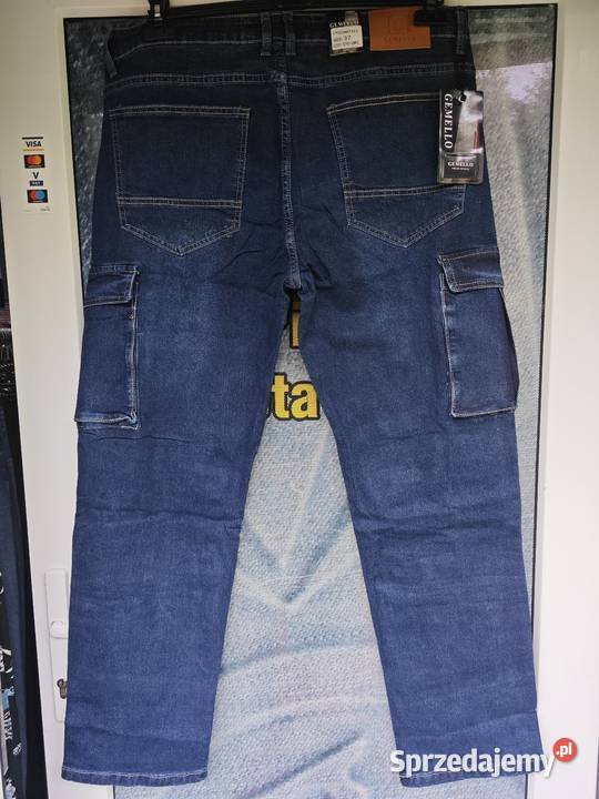 Bojówki męskie jeansowe nowe Moda i Styl Kamień Pomorski