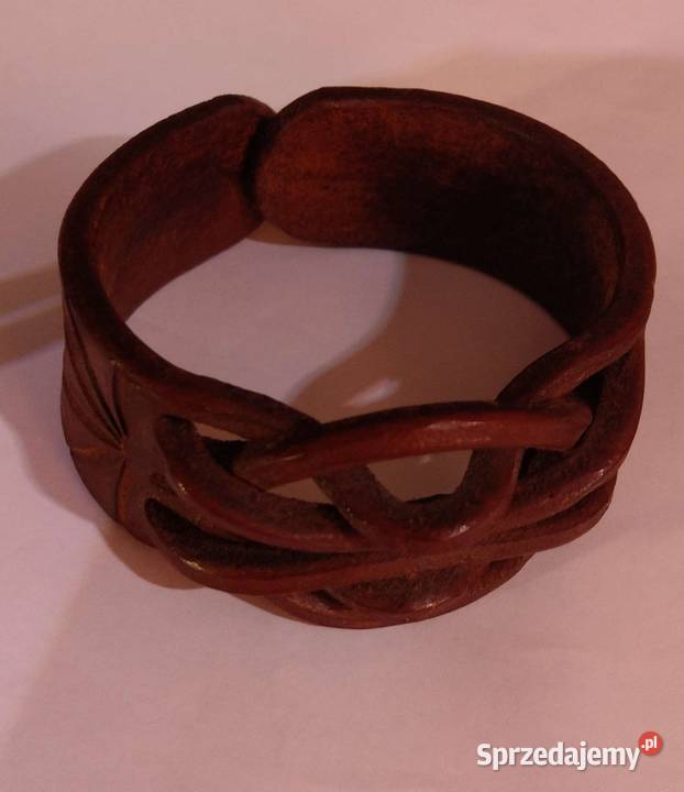 Brązowa skórzana bransoletka wysyłka Warszawa