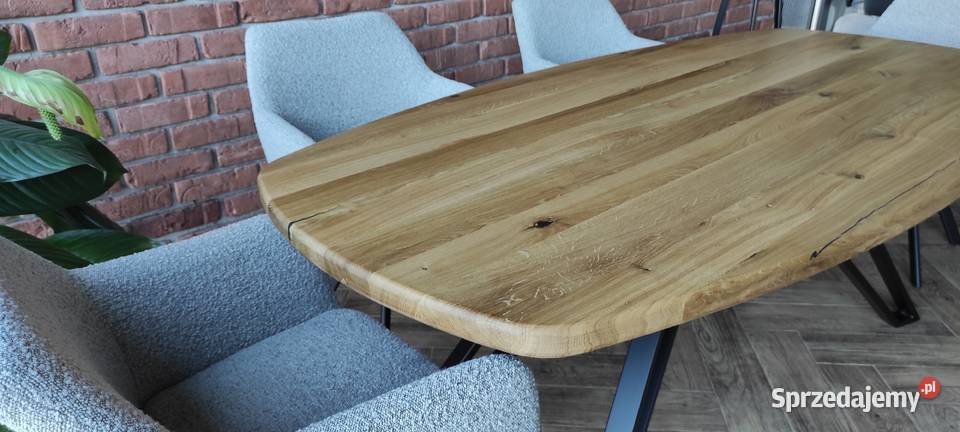 stół dębowy lity owal 200x100 producent dostępny Stoły Zimnowoda