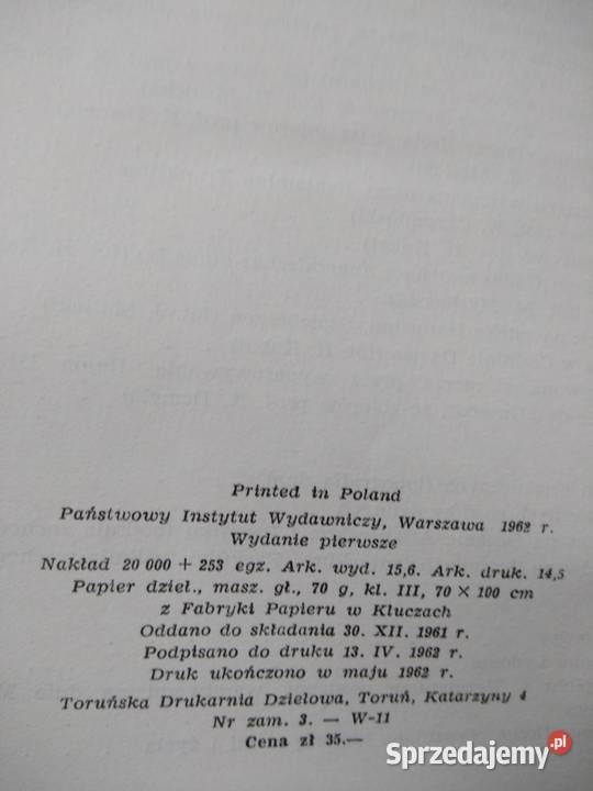 Pierwsze wydanie książki Morze wokół nas Warszawa