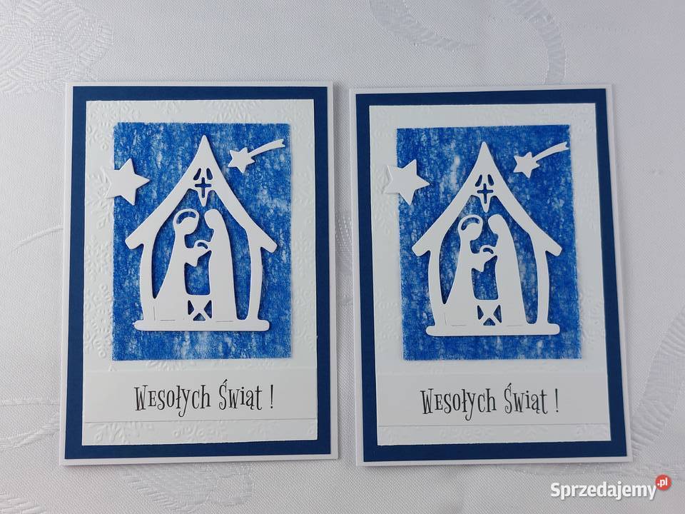 Ręcznie robione kartki na Boże Narodzenie MIX wielokolorowy