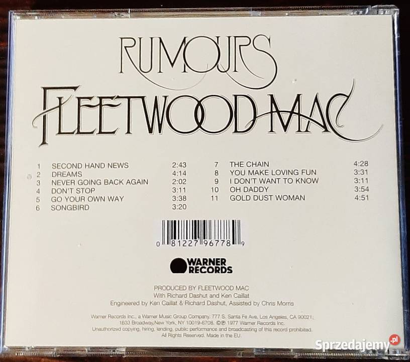 Kultowy Album CD Kultowego Zespołu FLEETWOOD Katowice