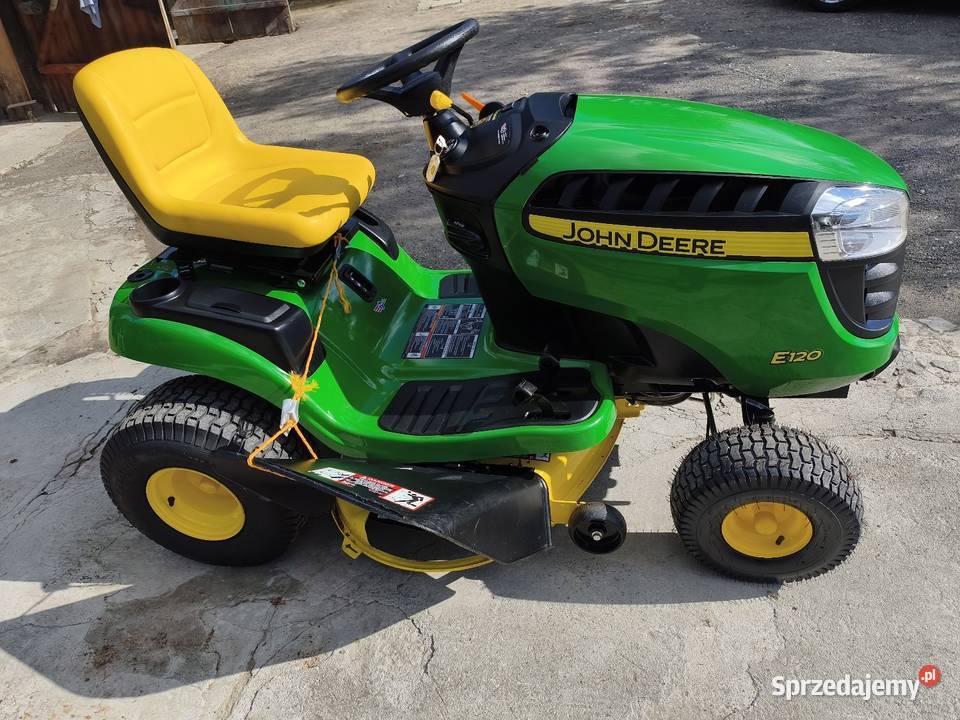 Kosiarka traktorek John Deere E120 Napęd 2x4 Białka