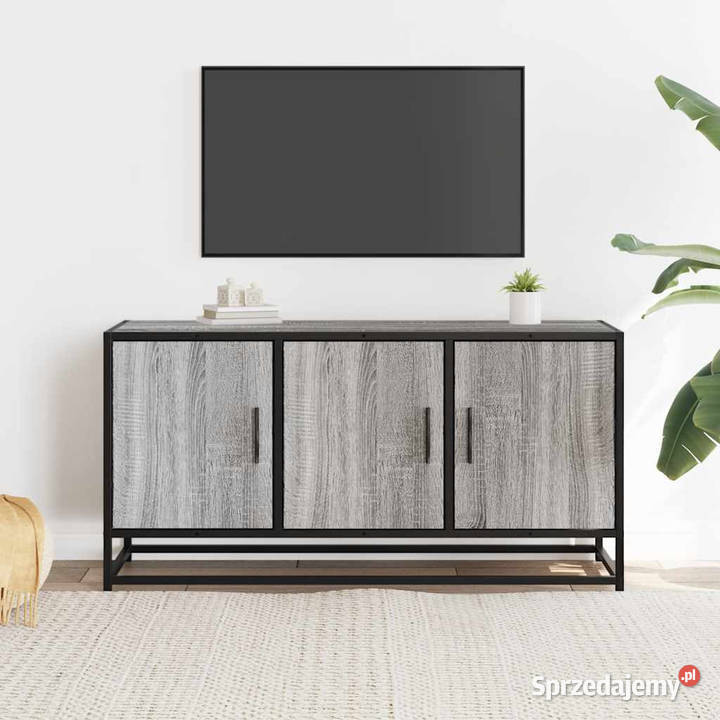 Szafka pod telewizor szary dąb sonoma 100x35x50