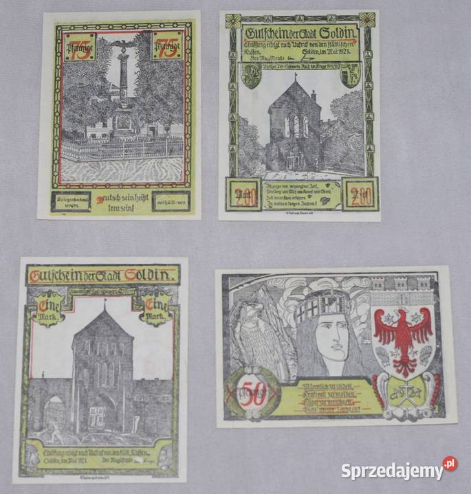 Notgeldy Myślibórz 1921r sprzedam