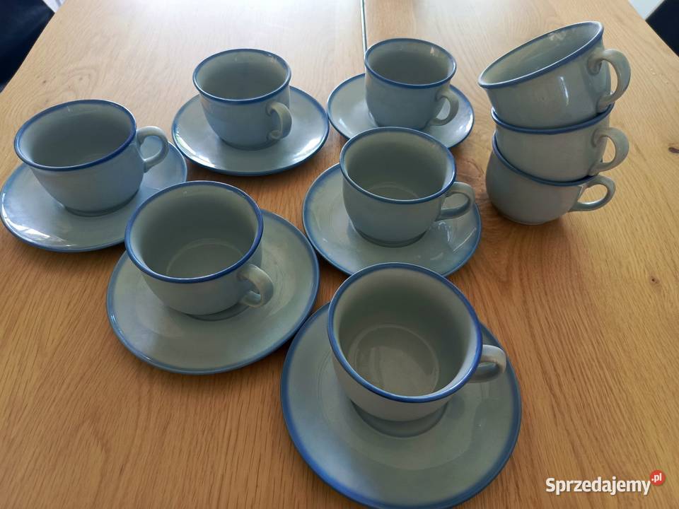 Zestaw filiżanek Porcelit Pruszkow podstawki Rzeszów