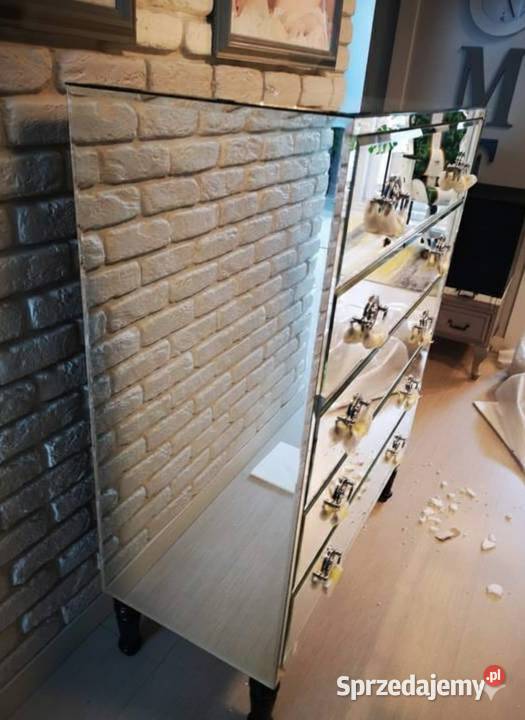 Komoda Lustrzana Glamour 90 Lustro Fazowane wielkopolskie Kępno