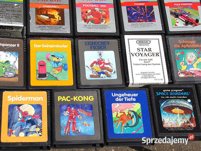 Kartridże z grami do konsoli Atari 2600 różne Łódź