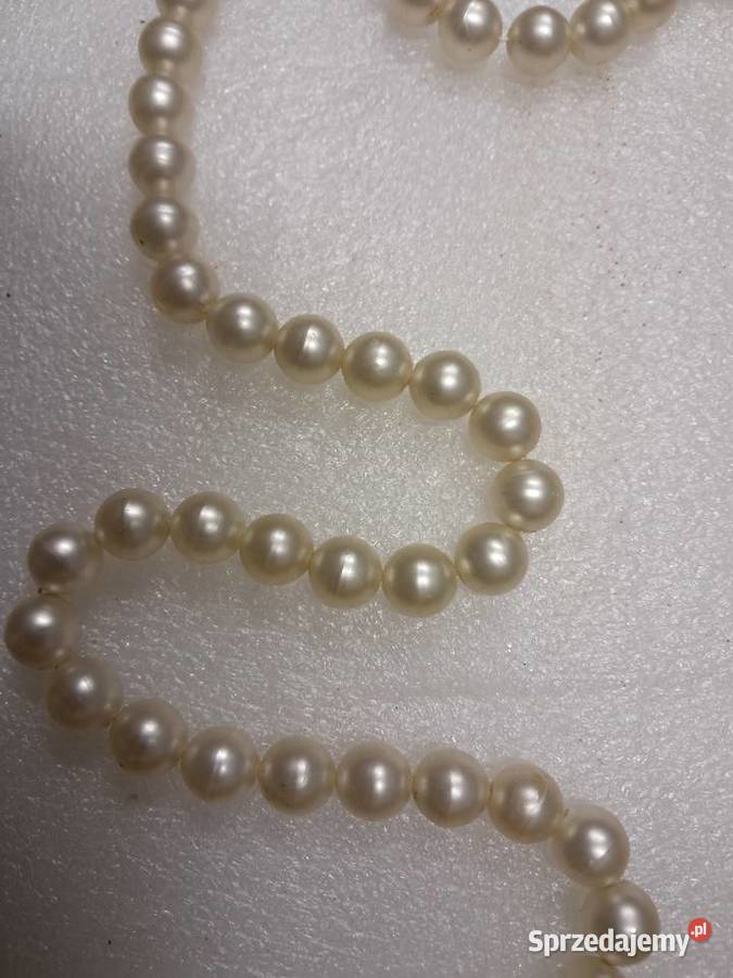 naszyjnik z prlu perły stan długość 100 Sandomierz