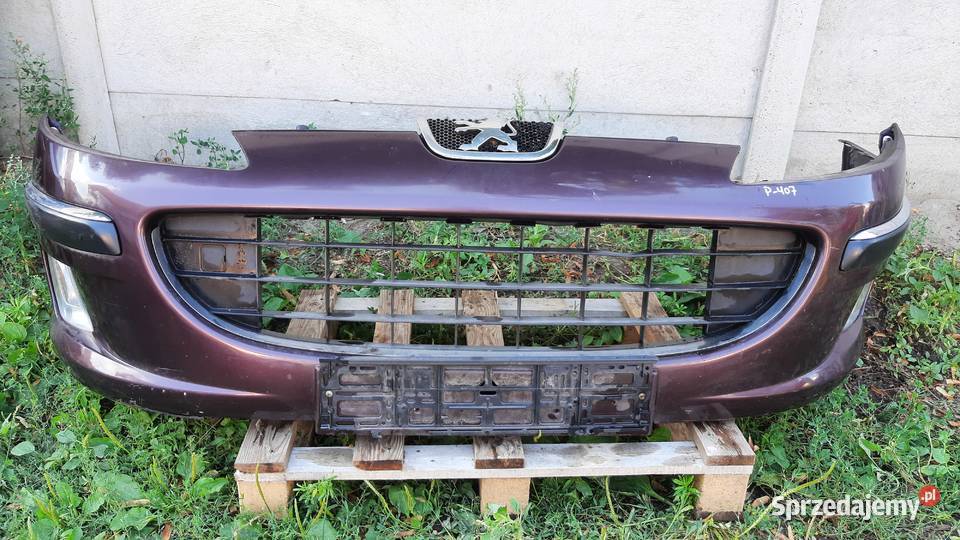 zderzak przedni Peugeot 407 lak KKCD do montażu osobowe Dębno sprzedam