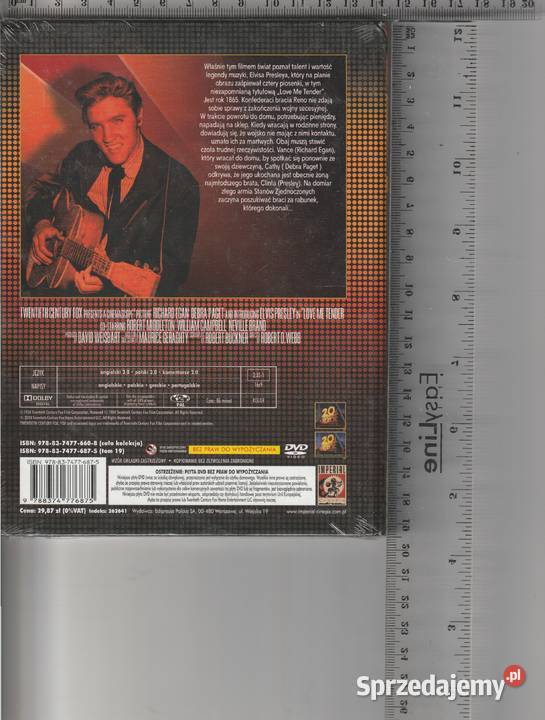 Love me tender Elvis Presley DVD Pruszków