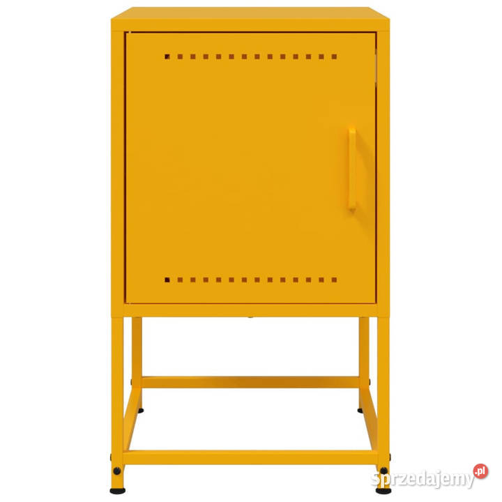 Szafka nocna musztardowa 36x39x605 stal WM846452 mazowieckie Warszawa