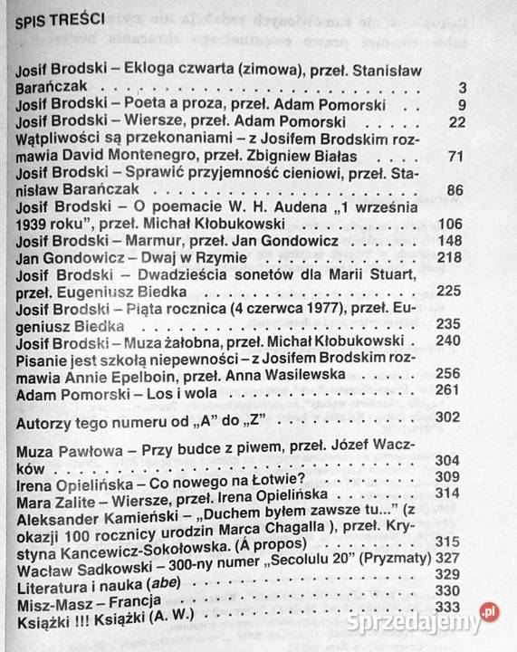 Literatura na świecie 7 204 1988 lubelskie Chełm