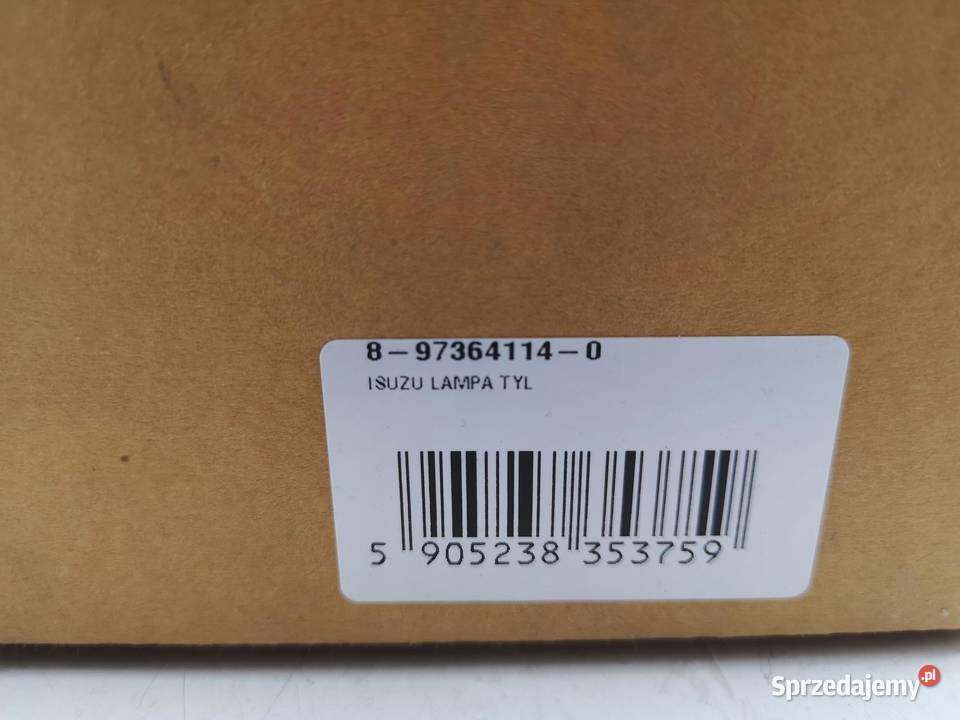 LAMPA PRAWA TYŁ TYLNA ISUZU D 0612 NOWA ORYGINAL