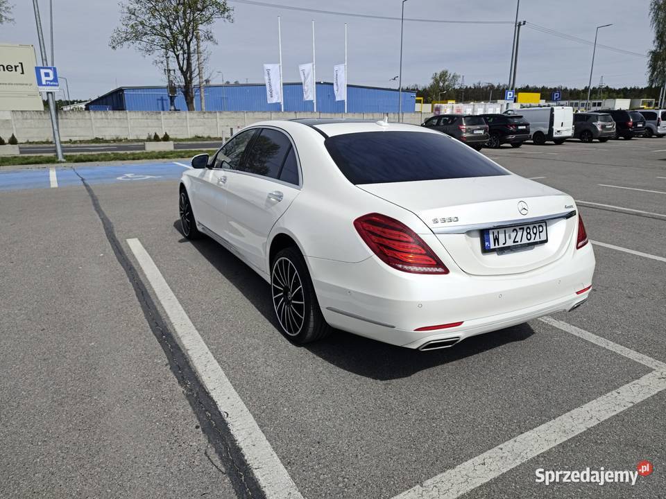 Mercedes S550 V8 biturbo biała perła sprowadzony Radzymin