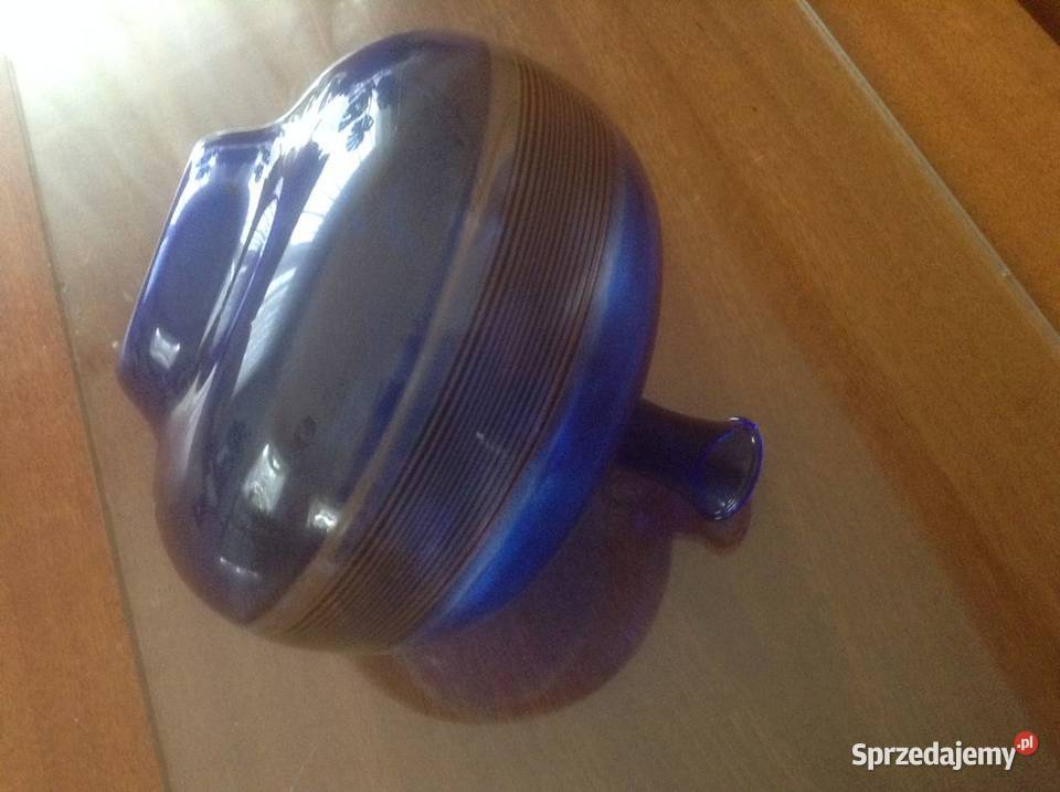 Wazonik ze szkła kobaltowego lata 6070 sprzedam