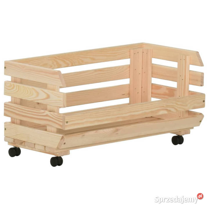 Wózek na warzywa 57x30x80 lite drewno sosnowe