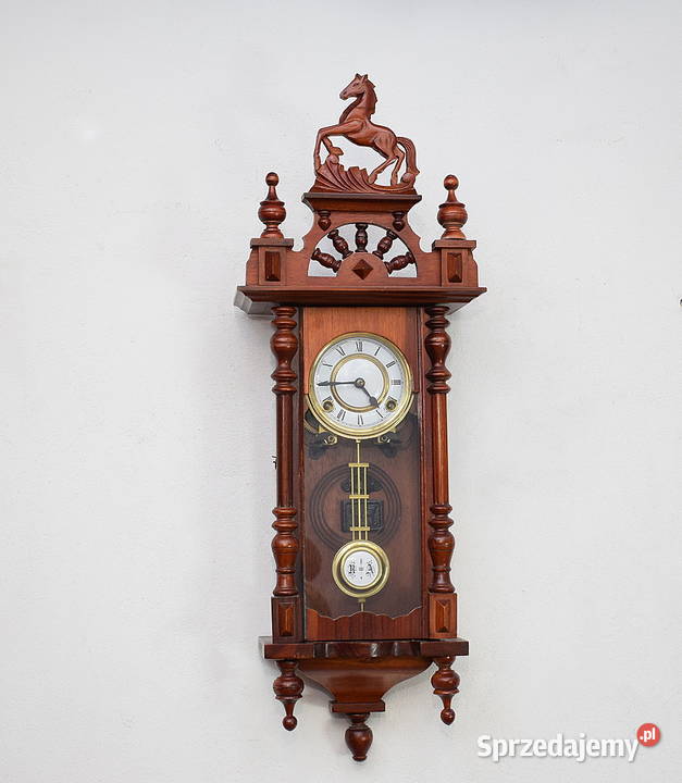 Zegar wiszący sprawny z koniem wysyłam dolnośląskie Świdnica sprzedam