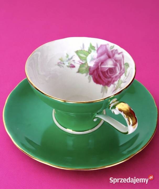 AYNSLEYantyczna filiżanka do herbatyporcelana Pabianice