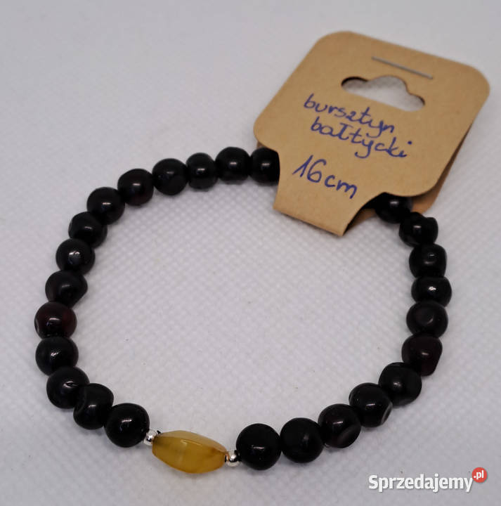 Bransoletka z bursztynu bursztyn bałtycki wiśnia Biżuteria Warszawa
