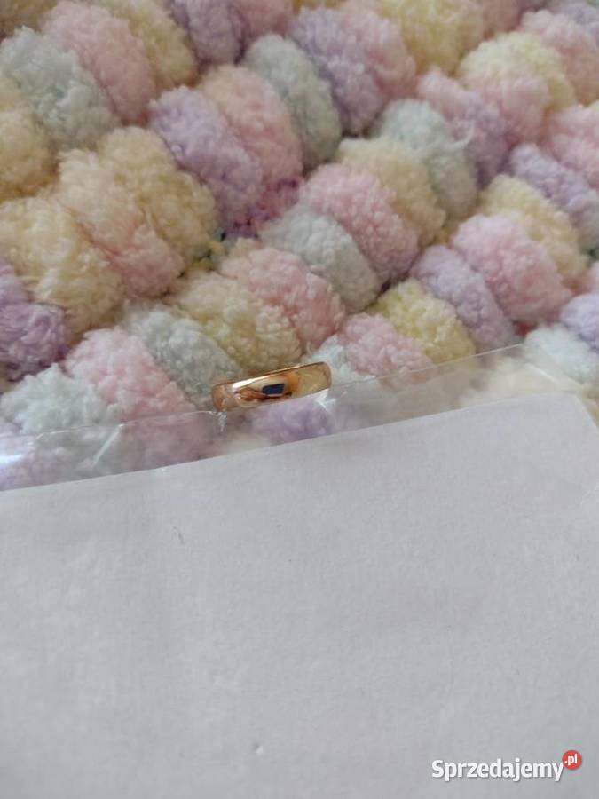 ASOS rozmiar 15 złota obrączka pierścionek NOWY