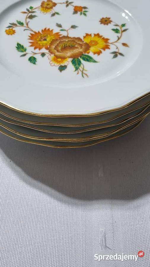 Talerze Obiadowe Płaskie Porcelana Francuska Wola Podłężna