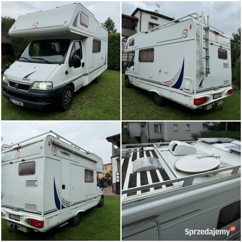 Kamper Fiat Ducato 28 JTDABS Zimowy relingi dachowe Białystok