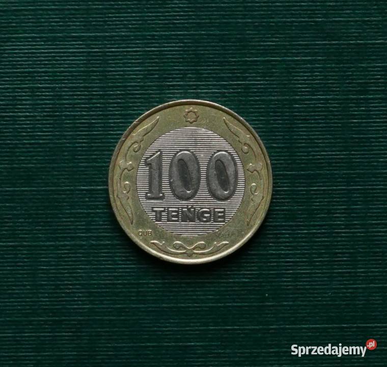 KAZACHSTAN 100 tenge 2019r Napis na brzegu JZ Antyki, Sztuka, Kolekcje Gliwice