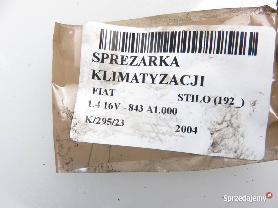 KOMPRESOR KLIMATYZACJI FIAT STILO 14 5A7875000 małopolskie
