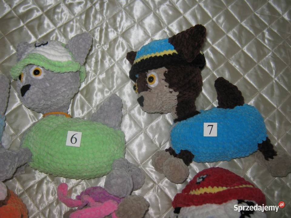 Psi patrol Pieski Rękodzieło 7 sztuk Maskotki Baranowo