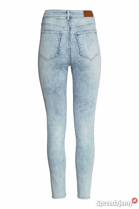 Nowe spodnie jeansy dżinsy HM 33 42 XL acid wash Rozmiar 42(XL) zachodniopomorskie Szczecin