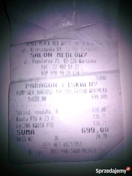 Wersalka młodzieżowa BARTOSZ Warszawa