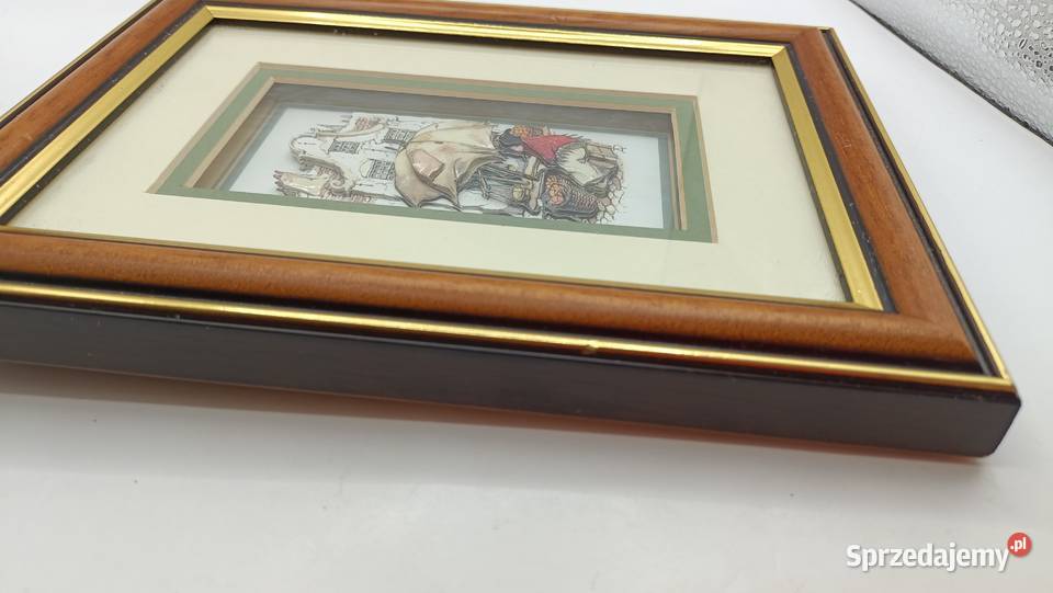 Obraz w ramie szkłem decoupage Targ Obrazki i obrazy lubelskie Zamość sprzedam