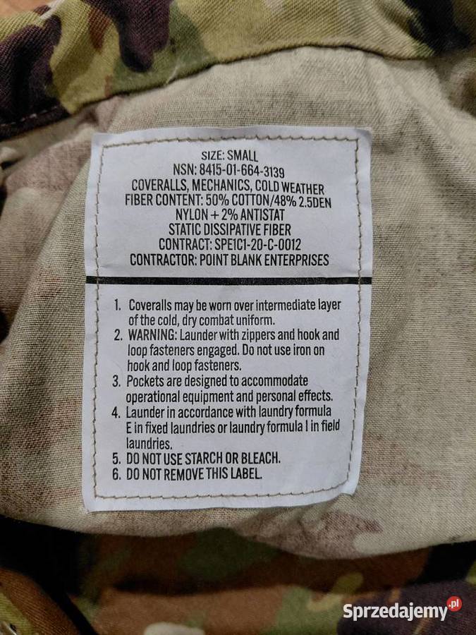 Kombinezon mechanika Us Army OCP small Wrocław