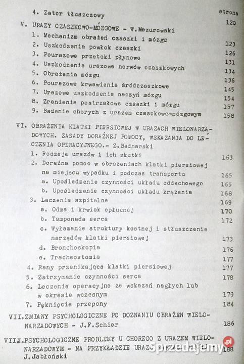 Urazy i obrażenia wielonarządowe Cz 1 A Kawalski miękka lubelskie Chełm
