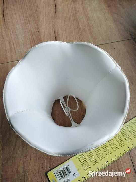 Mały abażur starej lampki nocnej biały ecri zachodniopomorskie Choszczno sprzedam