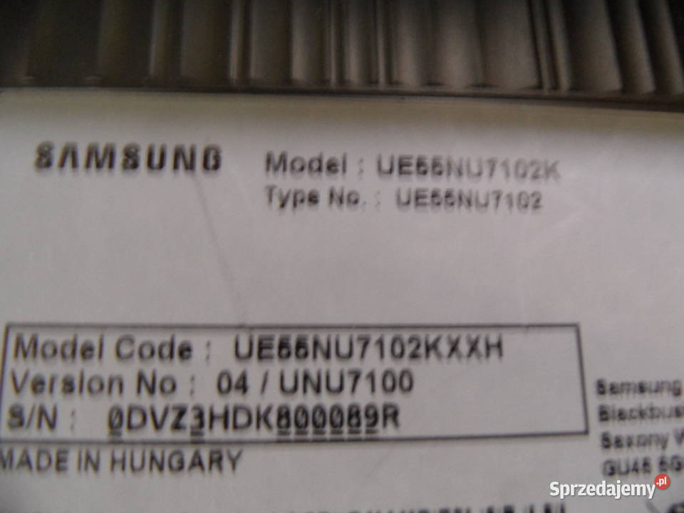 plyta glowna telewizora samsung UE55NU7102K Kielce