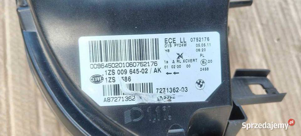 Lampa Przod Prawa Bi Xenon Skrętny Dynamic Bmw sprzedam