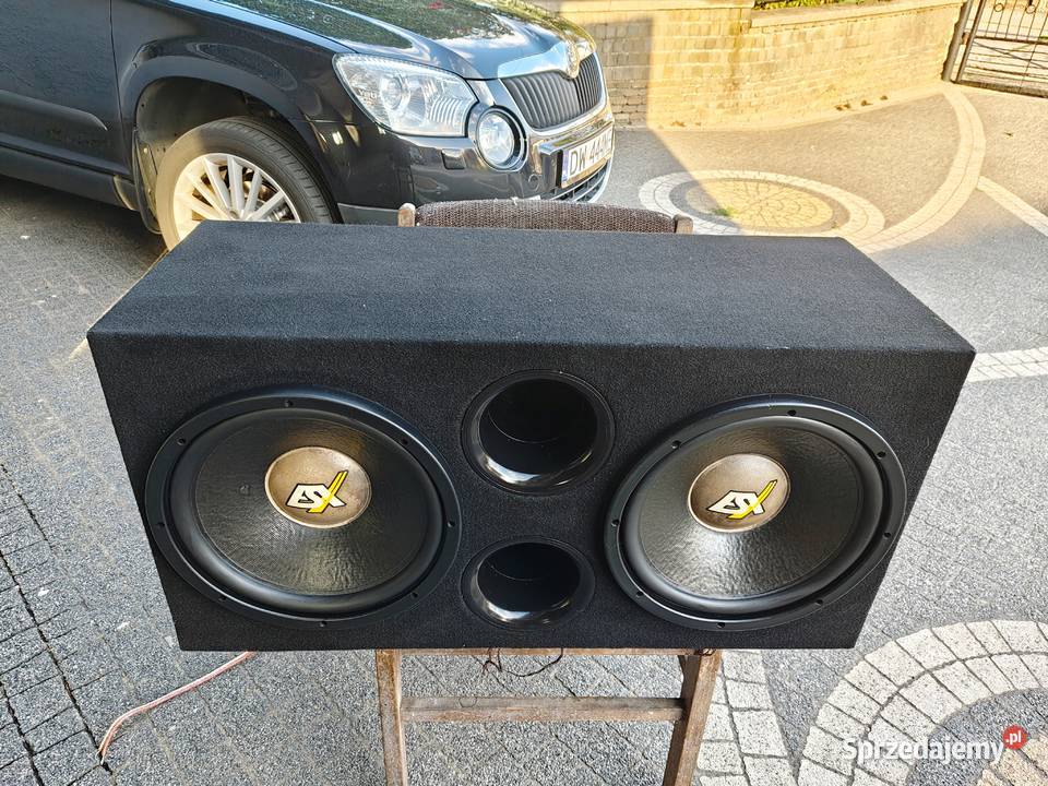 Skrzynia tuba basowa bassowa subwoofer dual 2x