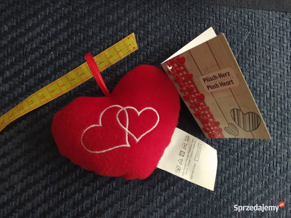Pluszowe serce SERCE Wyposażenie wnętrz sprzedam